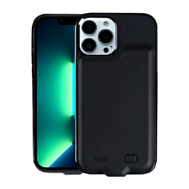 Soft Rubber Slim Charging Case (5500 mAh) for iPhone 12 Pro Max (BLACK) (Only Ground Shipping)
