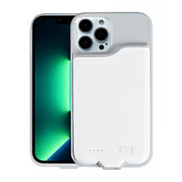 Soft Rubber Slim Charging Case (5500 mAh) for iPhone 12/12 Pro (WHITE) (Only Ground Shipping)
