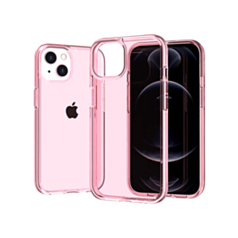 Ultra Glossy Protector Case - CLEAR PINK for iPhone 13 Pro (Only Ground Shipping)
