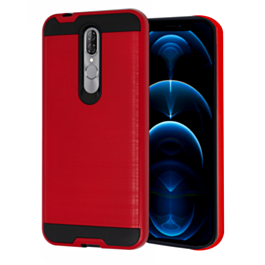Coolpad Legacy Brisa Hybrid Metal Brushed Case - RED (Only Ground Shipping)