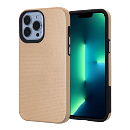 Shock Absorption Protective Dual Layer Case - GOLD for iPhone 13 Pro Max (Only Ground Shipping)