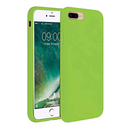 Soft Solid Silicone Case (Full Buttom Cover) - GREEN for iPhone 8P / 7P (Only Ground Shipping)