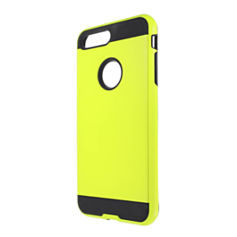 Hybrid Metal Brushed Shockproof Case - GREEN for iPhone 8P / 7P (Only Ground Shipping)