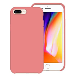 Soft Solid Silicone Case (Full Bottom Open) - AMARANTH PINK for iPhone 8P / 7P (Only Ground Shipping)