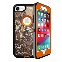 Heavy Duty Case for iPhone 7 / 8 (CAMO ORANGE) (Only Ground Shipping)