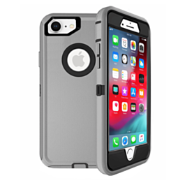 Heavy Duty Case for iPhone 7 / 8 (DARK GRAY & BLACK) (Only Ground Shipping)