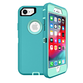 Heavy Duty Case - LIGHT TEAL for iPhone 7 / 8 (Only Ground Shipping)