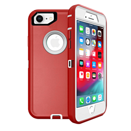 Heavy Duty Case for iPhone 7 / 8 (RED & WHITE) (Only Ground Shipping)
