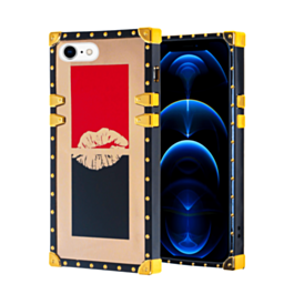 Shiny Lips Square Case - Style 1 for iPhone 8 / 7 (Only Ground Shipping)