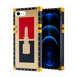 Shiny Lipstick Square Case - Style 2 for iPhone 8 / 7 (Only Ground Shipping)