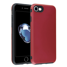 Full Cover New Design Silicone Case - RED for iPhone 7 / 8 (Only Ground Shipping)