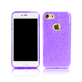 Shiny Film Material Innovation TPU Case - PURPLE for iPhone 7G / 8G / SE 2020 (Only Ground Shipping)