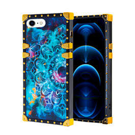 Acrylic Mirror Shiny Scratchproof Square Case with Ring - G156 for iPhone 7G / 8G / SE 2020 (Only Ground Shipping)