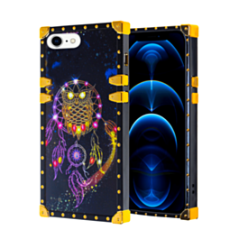 Acrylic Mirror Shiny Scratchproof Square Case with Ring - G155 for iPhone 7G / 8G / SE 2020 (Only Ground Shipping)