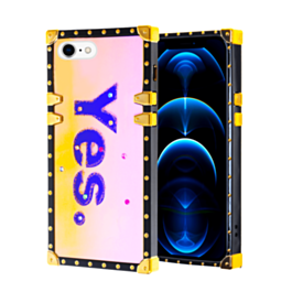 Square Case with BLUE Light Design - 8 for iPhone 7G / 8G / SE 2020 (Only Ground Shipping)
