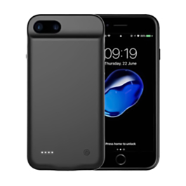 Slim Protective Charging Case (4000 mAh) for iPhone 8P/7P/6SP/6P (BLACK) (Only Ground Shipping)