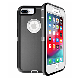 Heavy Duty Case for iPhone 8P / 7P (BLACK & WHITE) (Only Ground Shipping)