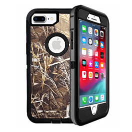 Heavy Duty Case for iPhone 8P / 7P (CAMO BLACK) (Only Ground Shipping)