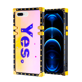 Square Case with BLUE Light Design - 8 for iPhone 8P / 7P (Only Ground Shipping)