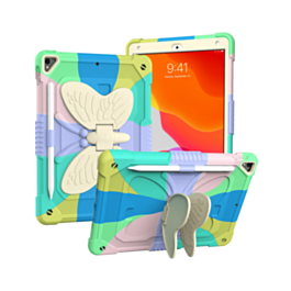 Protective Butterfly Stand Design Case - COLORFUL for iPad 5 (2017) / iPad 6 (2018) / Air 1 / Air 2 / Pro 9.7 (Only Ground Shipping)