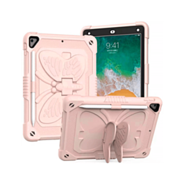Protective Butterfly Stand Desing Case - ROSE PINK for iPad 5 (2017) / iPad 6 (2018) / Air 1 / Air 2 / Pro 9.7 (Only Ground Shipping)