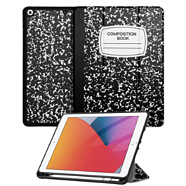 Old Style Notebook Design Case - Composition Book for iPad 10.2" (7th / 8th / 9th) / Air 3 / Pro 10.5 (Only Ground Shipping)