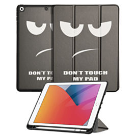 Old Style Notebook Design Case - Don't Touch for iPad 10.2" (7th / 8th / 9th) / Air 3 / Pro 10.5 (Only Ground Shipping)