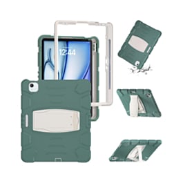 Full Body Protection Stand Case - GREEN for iPad Air 13 (2024) / Pro 12.9 (3rd / 4th / 5th / 6th) (Only Ground Shipping)