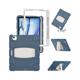 Full Body Protection Stand Case - BLUE for iPad Air 13 (2024) / Pro 12.9 (3rd / 4th / 5th / 6th) (Only Ground Shipping)