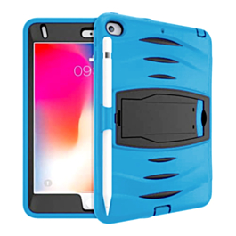 Shockproof Case with Pen Slot - LIGHT BLUE for iPad Mini 4 / Mini 5 (Only Ground Shipping)