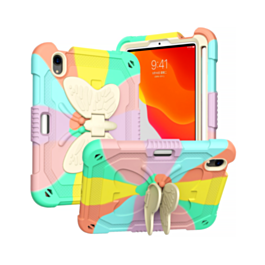 Protective Butterfly Stand Design Case - COLORFUL ROSE GOLD for iPad 10 2022 (10.9") / iPad 11 (A16) (Only Ground Shipping)