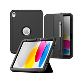 Full Body Protective Case - BLACK for iPad 10 2022 (10.9") / iPad 11 (A16) (Only Ground Shipping)