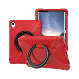 Shockproof Circle Stand Case - RED for iPad 10 2022 (10.9") / iPad 11 (A16) (Only Ground Shipping)