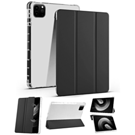 Smart PU Leather Stand with Pen Holder - BLACK for iPad Pro 13 (7th / 2024) (Only Ground Shipping)