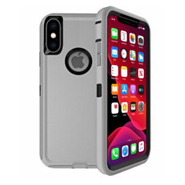 Heavy Duty Case for iPhone X / XS (DARK GRAY & BLACK) (Only Ground Shipping)