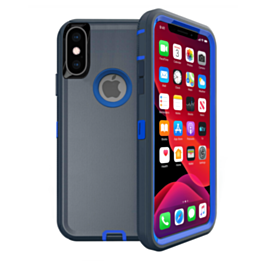 Heavy Duty Case for iPhone X / XS (DARK BLUE) (Only Ground Shipping)
