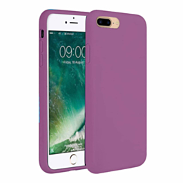 Soft Solid Silicone Case (Full Buttom Cover) - LIGHT PURPLE for iPhone 8P / 7P (Only Ground Shipping)