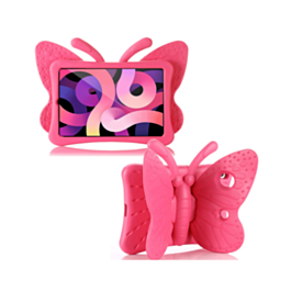 Butterfly Shockproof Kids Case - HOT PINK for iPad Mini 6 / 7 (A17 Pro) (Only Ground Shipping)
