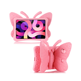 Butterfly Shockproof Kids Case - PINK for iPad Mini 6 / 7 (A17 Pro) (Only Ground Shipping)