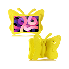 Butterfly Shockproof Kids Case - YELLOW for iPad Air 11 2024 / 10 2022 (10.9") / Air 4 / Air 5 / Pro 11 (All Models) (Only Ground Shipping)