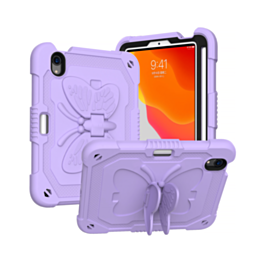 Protective Butterfly Stand Desing Case - RARO PURPLE for iPad Mini 6 / 7 (A17 Pro) (Only Ground Shipping)