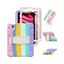 Full Body Protection Case - RAINBOW for iPad Mini 6 / 7 (A17 Pro) (Only Ground Shipping)