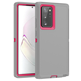 Heavy Duty Case for Galaxy Note 20 (GRAY & HOT PINK) (Only Ground Shipping)