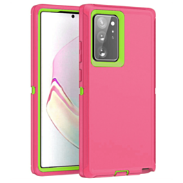 Heavy Duty Case for Galaxy Note 20 (HOT PINK & GREEN) (Only Ground Shipping)