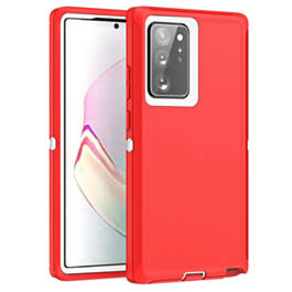 Heavy Duty Case for Galaxy Note 20 (RED & WHITE) (Only Ground Shipping)