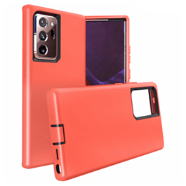 Galaxy Note 20 Silicone Design Heavy Duty Case - ORANGE (Only Ground Shipping)