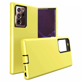 Galaxy Note 20 Silicone Design Heavy Duty Case - YELLOW (Only Ground Shipping)