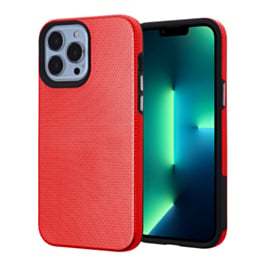 Shock Absorption Protective Dual Layer Case - RED for iPhone 11 (Only Ground Shipping)