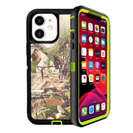 Heavy Duty Case for iPhone 12 / 12 Pro (CAMO GREEN) (Only Ground Shipping)