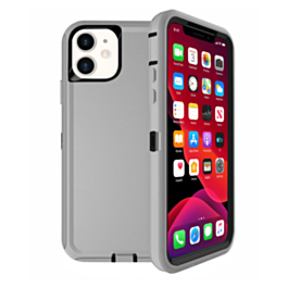 Heavy Duty Case for iPhone 12 / 12 Pro (DARK GRAY & BLACK) (Only Ground Shipping)